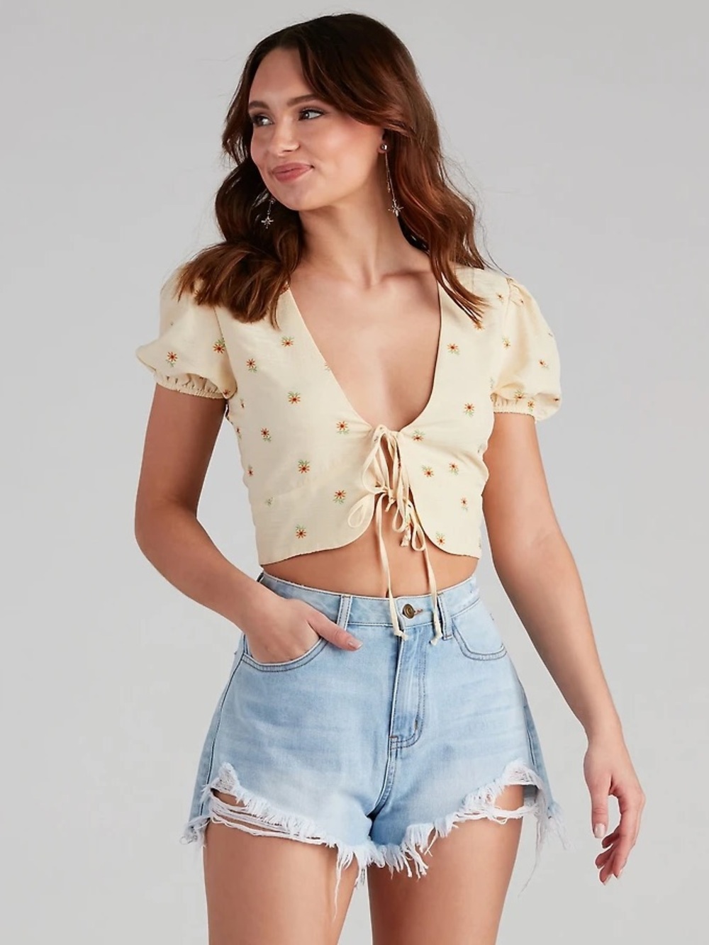 Windsor | Sunny Days Floral Crop Top
